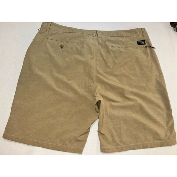 Quicksilver Amphibian Men’s Shorts Khaki Brown Size 42 X 9 | 4 Way Stretch Chino - Picture 11 of 13